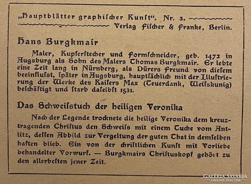 Hans Burgkmair: Veronika kendője