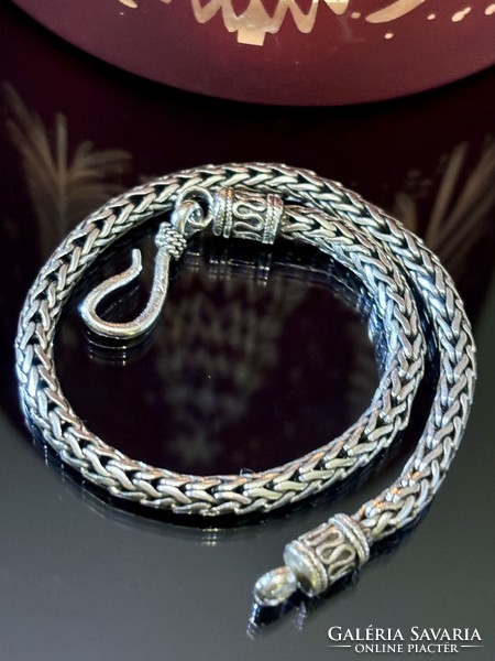 Rugged silver bracelet
