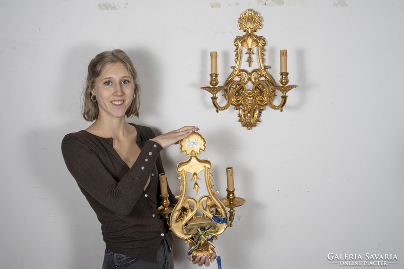 Pair of beautifully gilded wall arms