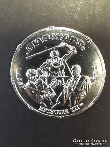 Star wars episode iii 1977-2007, commemorative coin, coin.