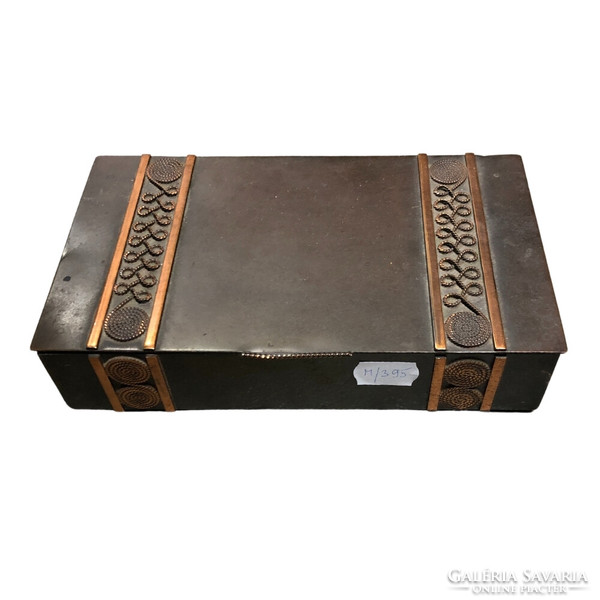 Bronze retro box rectangle, rope m00395