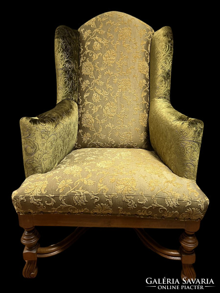 Egyedi klasszikus stílusú olvasó fotel - füles fotel