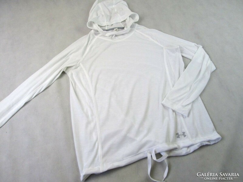 Original under armor (m) white women's hooded sports top