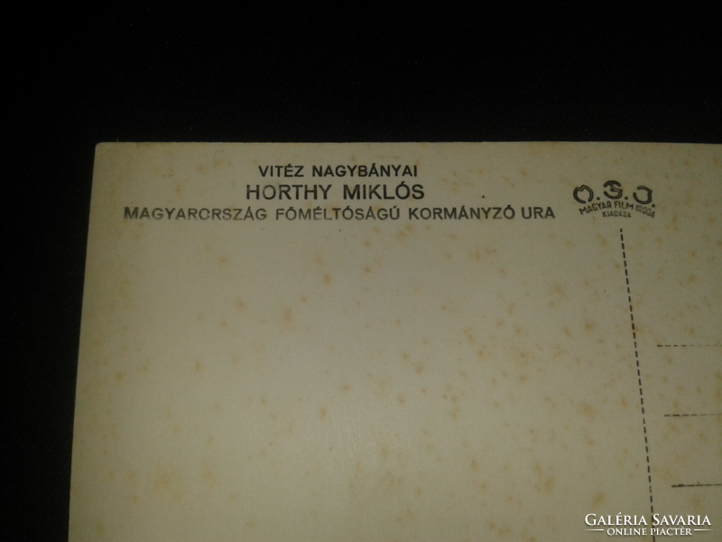 Valiant governor Miklós Horthy of Nagybánya ornament uniform medal photo sheet contemporary photo postcard (