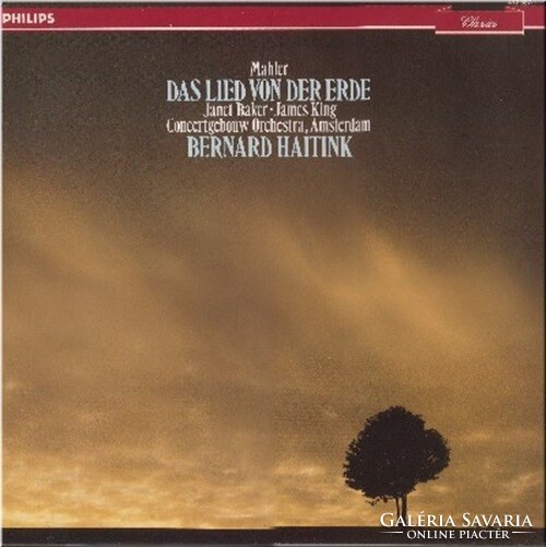 Mahler,baker,king,concertgebouw orch,amsterdam,haitink - das lied von der erde (lp, re)