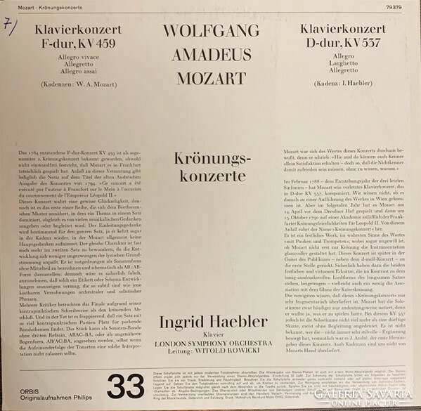 Mozart, Ingrid Haebler, Witold Rowicki - Krönungskonzerte (LP, Comp)