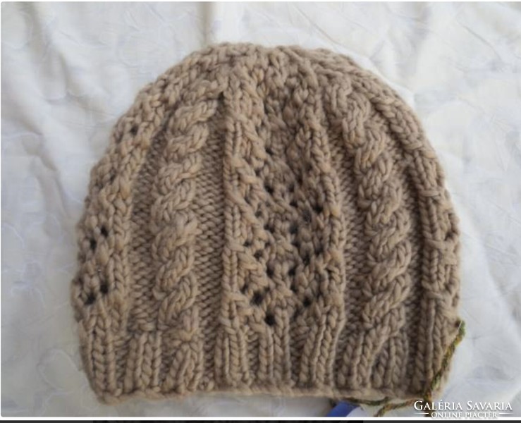 Hand-knitted, unique, women's hat