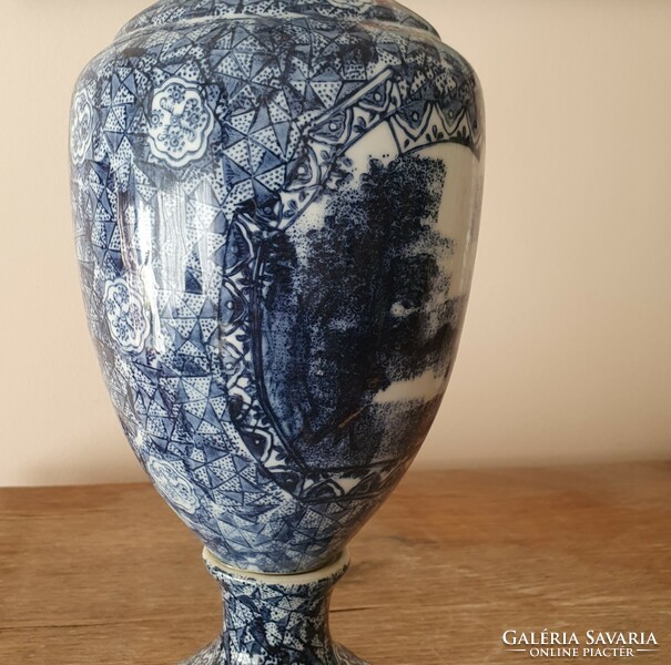 English faience vase