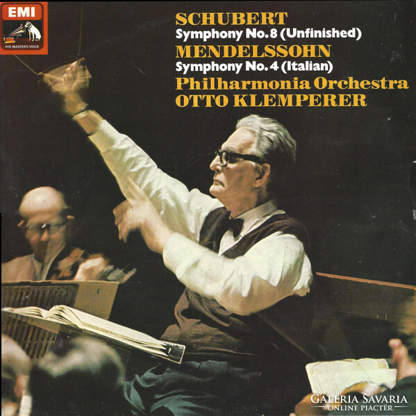 Schubert/Mendelssohn, Philh. Orch.,Klemperer - symphony no.8(Unfinished) / symphony no.4(Italian)(lp)