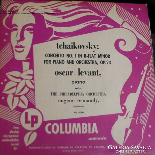 Tchaikovsky,Ormandy,Levant - Concerto No. 1 In B-flat Minor (LP, Album, Mono)