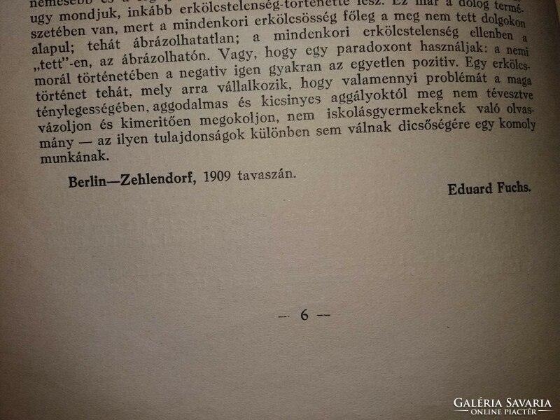 1920. Eduard Fuchs :Az újkor erkölcstörténete I - II - III. sorszámozott TELJES könyv képek szerint