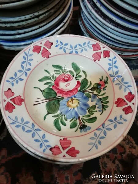 David star painted antique plate from collection 2.