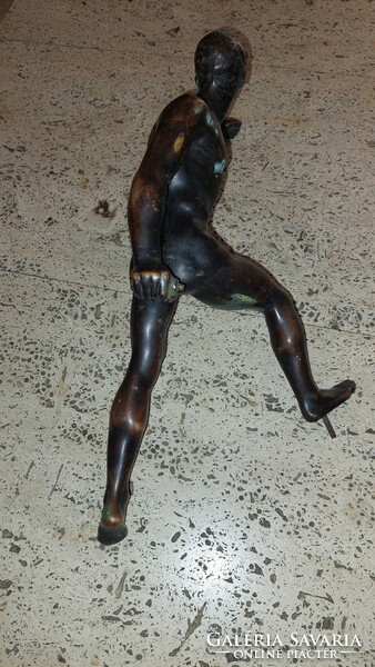 Bronz gladiátor szobor, 40 cm, 3174 gramm