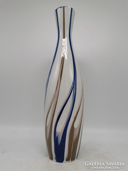 Budapest aquincum retro applied art porcelain vase, 37 cm