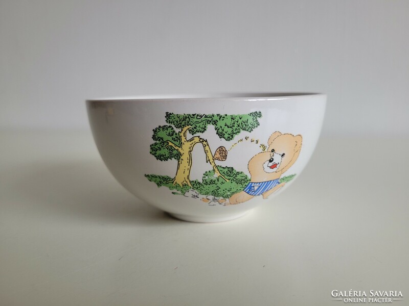 Teddy bear patterned small bowl muesli children's bowl