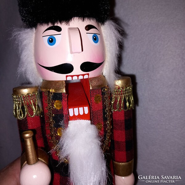 Wooden nutcracker soldier, decoration,