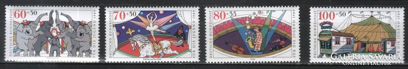 Postatiszta Bundes 1961 Mi 1411-1414     13,00 Euró