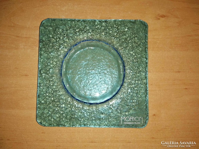 Morion handmade glass üveg teamécses tartó gyertyatartó 14*14 cm (b)
