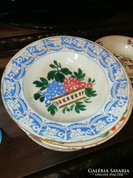 20 from the Miskolcz painted antique plate collection