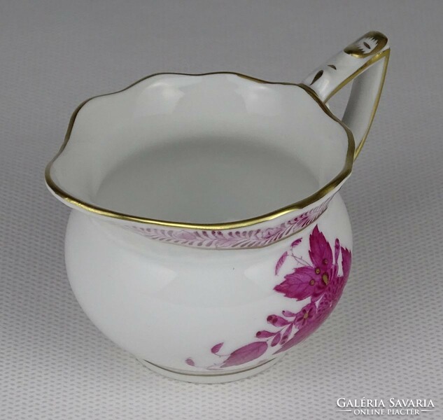 1P547 Herend porcelain cream spout with an old purple Appony pattern