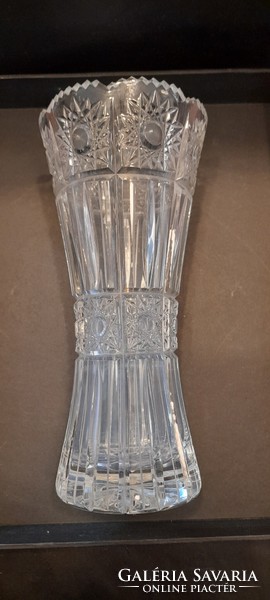 Szépséges régi ólomkristály váza 20cm