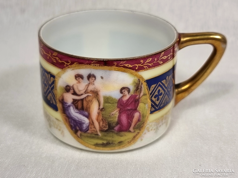 Epiag porcelain cup/overstamped with Czech Altwien marking, around the middle of the xx.Sd. Angelica Kaufmann