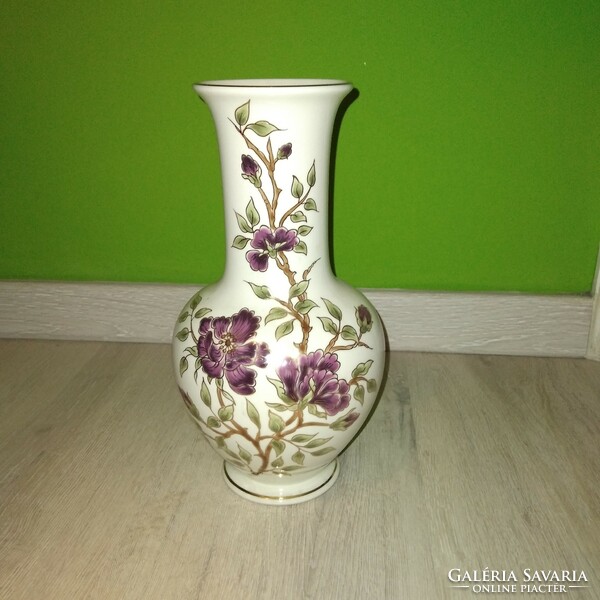 Zsolnay flower pattern vase 26 cm