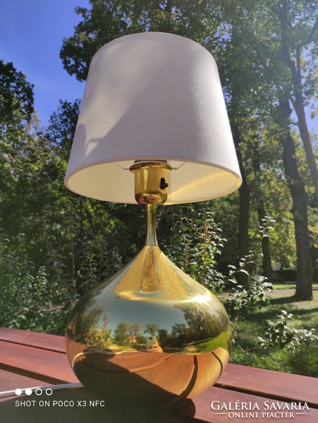 Eredeti  ANETA svéd asztali lámpa arany színben 1950 évek abszolút dizájn termék