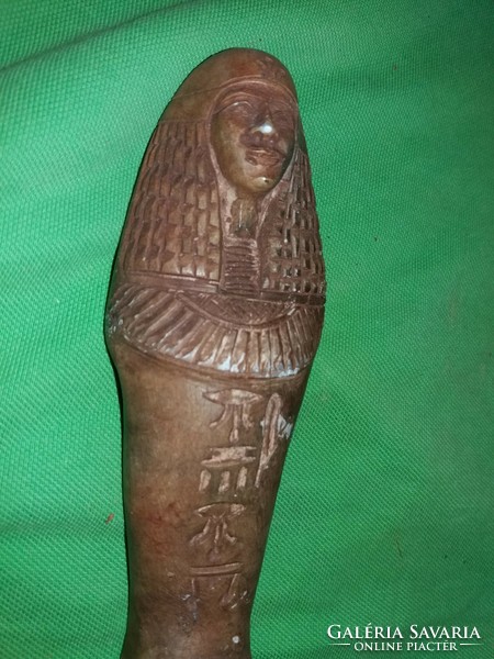 Antique Egypt hand carved sandstone sarcophagus Nofretite statue 17 cm as shown in the pictures