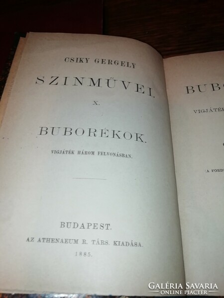 Csiky Gergely Buborékok 1885