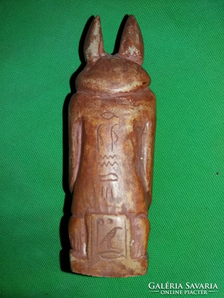 Antique Egypt hand carved sandstone Anubis statue 15 cm as shown in the pictures