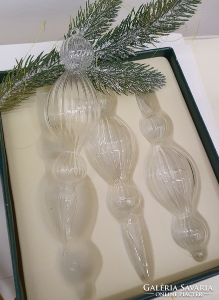 Glass Christmas tree decoration package original