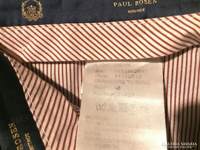 Suit paul rosen heritage (size 48), wool, new, elegant
