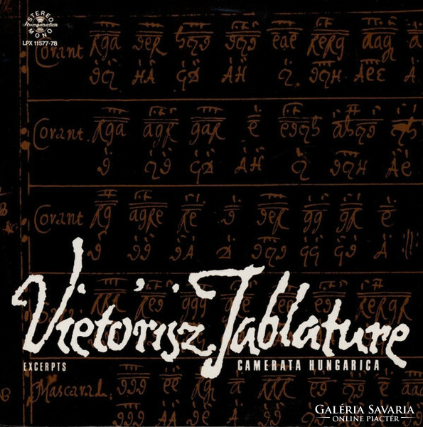 Camerata hungarica - songs and dances from the Vietóris manuscript / (2xlp, album)