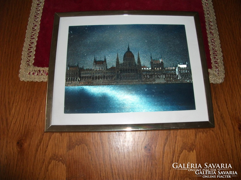 Beautiful, old, sparkling Budapest. Parliament picture, can be hung on the wall