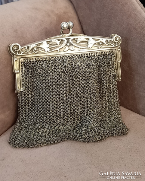 Antique silver wallet