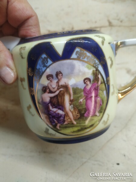 Romantic scene, beautiful pitcher, pouring 2 pieces for sale!