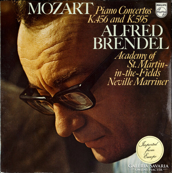 Mozart, Brendel, Academy of St. Martin-in-the-fields,marriner - piano concertos k456 and k.595 (Lp)