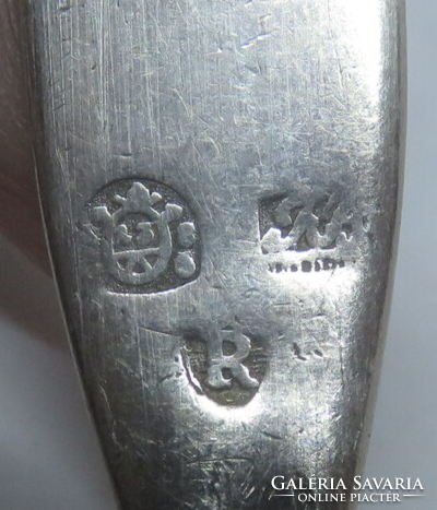 13 latos antik ezüst pozsony-vártelki kiskanál, 1836