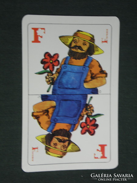 Kártyanaptár,Florasca virágföld,Sopron talajerő gazdálkodási váll,grafikai rajzos, 1989,   (3)