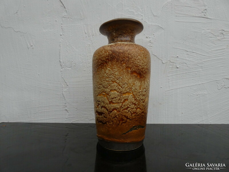 Scheurich fat lava glazed ceramic vase shape number 202-30 ceramic vase West Germany 1970.