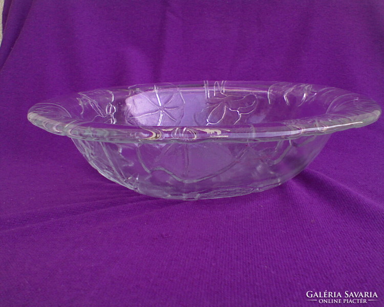Flavored glass serving bowl