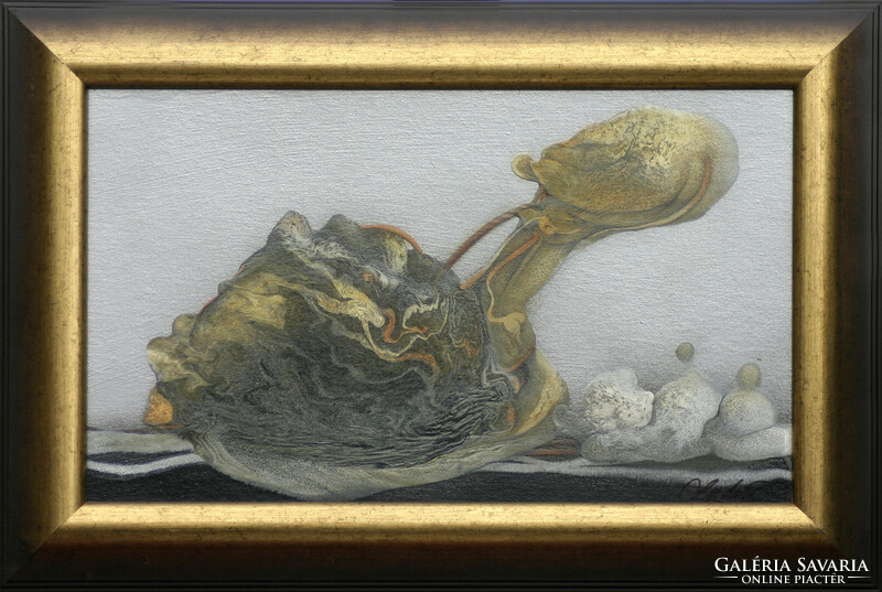 Zoltán Ludvig: Germ - with frame 42x62 cm - artwork: 30x50 cm - 2309/358