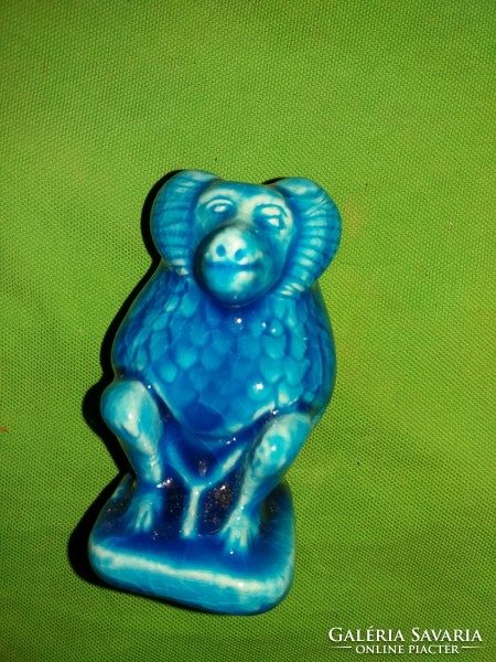 Antique Egyptian blue baboon thot statue 12 cm according to the pictures