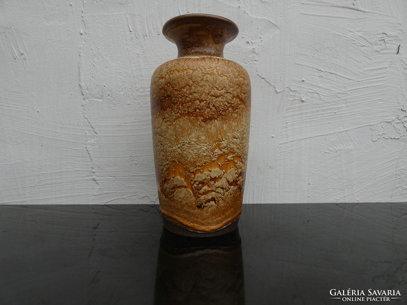 Scheurich fat lava glazed ceramic vase shape number 202-30 ceramic vase West Germany 1970.