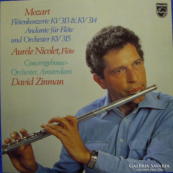 Mozart, Nicolet, Zinman - Flute Concertos kv 313 & kv 314 – andante for flute and orchestra kv 315 (lp)