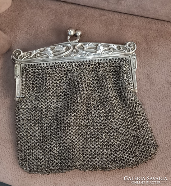 Antique silver wallet