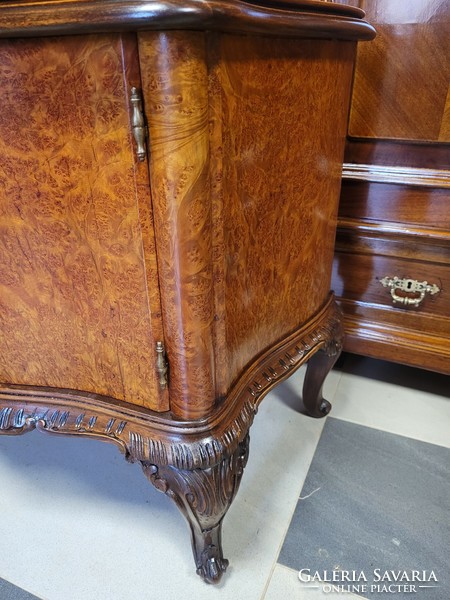 Antique 2 bedside cabinets + dressing table with mirror