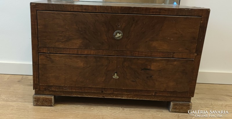 Art deco dressing table, chest of drawers