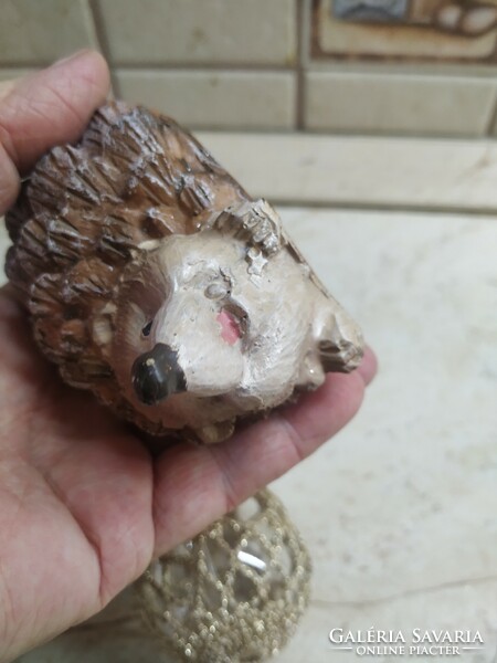 Christmas tree decoration hedgehog, glass drop for sale!